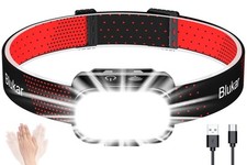 Blukar Torcia Frontale LED Ricaricabile, 2000 Lumen Super Luminosa Lampada Front