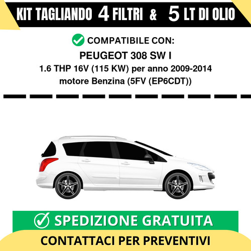 Tagliando per peugeot - 308, sw
