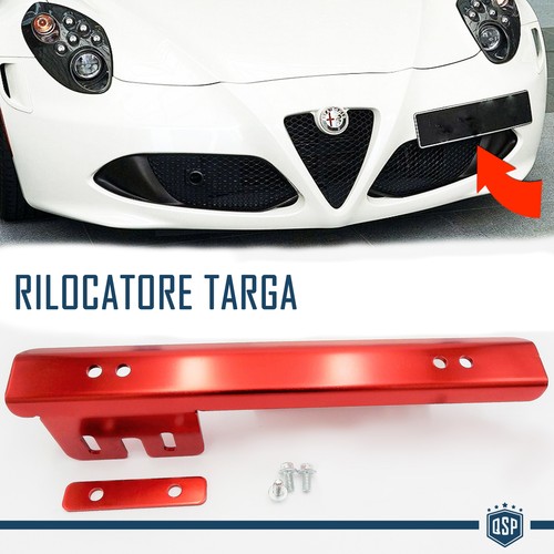 Portatarga anteriore rosso - portatarga,