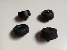 VECCHI "PIEDINI" SET COMPLETO RICAMBI ORIGINALI ANNI '60 PER RADIO D'EPOCA