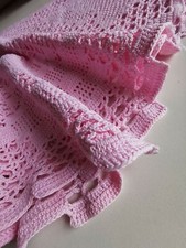 Centrotavola rotondo in cotone lavorato all'uncinetto - Diametro cm117 - VINTAGE