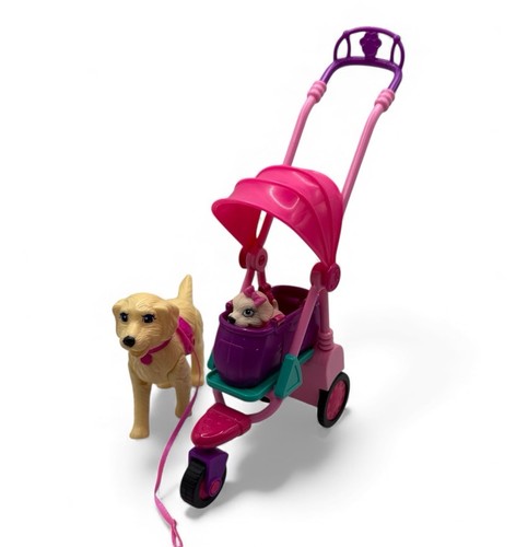 2010 barbie strollin pups - barbie, strollin'
