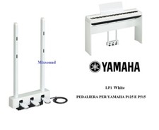 YAMAHA LP1 WHITE Bianca PEDALIERA 3 pedali YAMAHA P125  P225  DGX670 + elenco