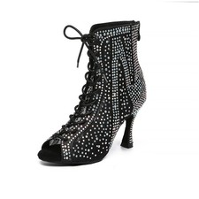 Uonpie Stivali a Rete Strass