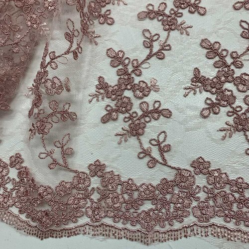 Tessuto tulle ricamato - tessuto,