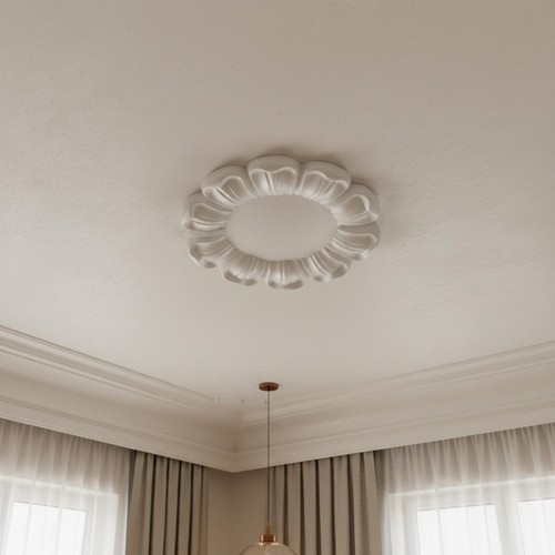 Rosone stile gesso - rosone, pu