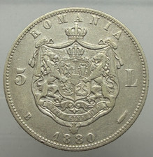 Europa - Romania 5 Lei 1880