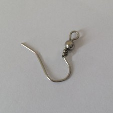 Ganci Orecchini 100 Monachelle x Pz color Argento Base SENZA NICKEL Bigiotteriag