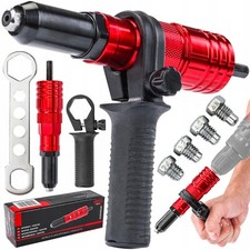 Adattatore Rivettatrice su Avvitatore con Manico Ergonomico Testine Sostituibili
