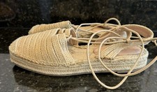Zara Esladrille Sandal Size 8 