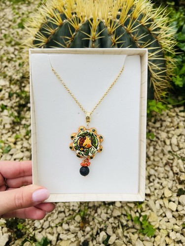 Collana con tamburello - ,