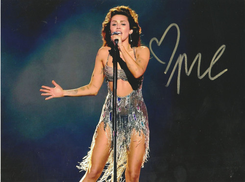 Mily cyrus signed - signed, photo