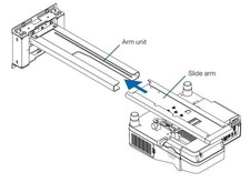 STAFFA A PARETE NEC NP04WK  x Videoproiettore UM 280X
