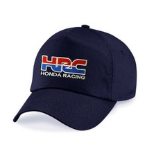CAPPELLINO HONDA HRC RACING  RICAMATO SUL FRONTE, COTONE 100% BLU
