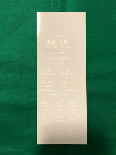 Leak stereo decals white - leak,