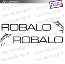 Adesivi imbarcazione barca ROBALO 26 DECALS SCRITTE E MARLIN