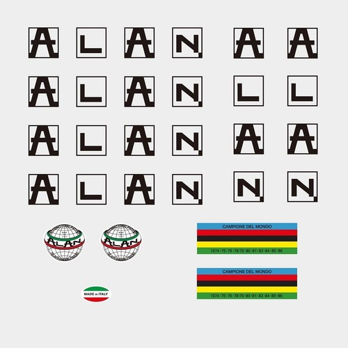 Adesivi telaio bicicletta alan - telaio,