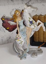 Statuetta Fata a Cavallo 21 cm Dipinta a mano Da Collezione - Antiquario - 