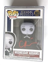 CHRISTINA RICCI firmata Funko Pop Wednesday Addams Family 803 Beckett testimoniata