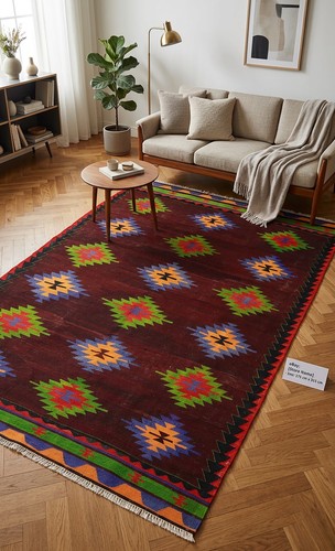 Grande tappeto tribale - , vintage
