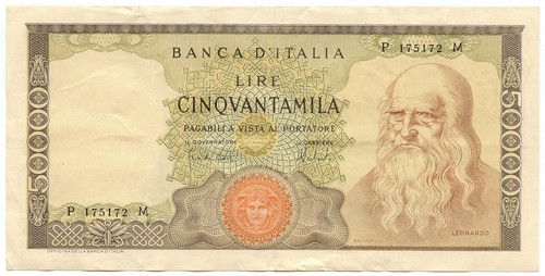 50000 lire banca italia - 50000,