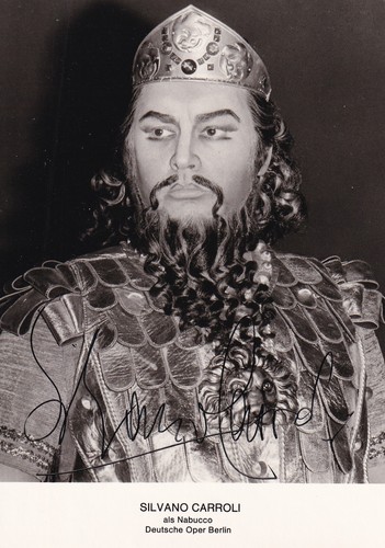 Autografo silvano carroli - di,