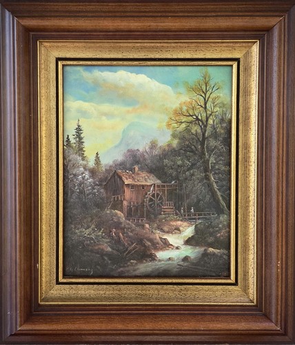 Dipinto olio g clemens - ad,
