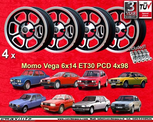 Cerchi dadi momo - vega, alfa