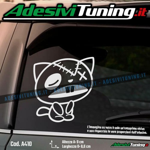 Adesivo gatto cucito sticker - -,