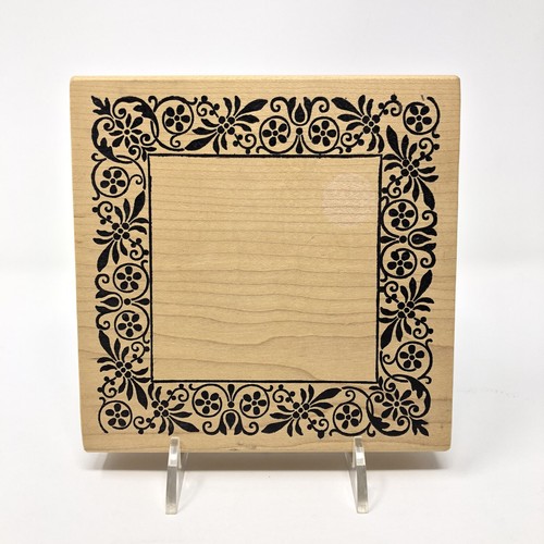 Magenta ornate frame rubber - ornate,