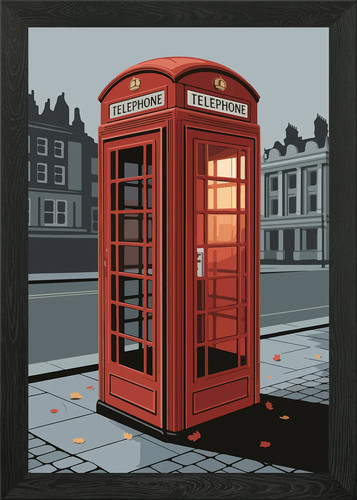 Cabina telefonica rossa - , a