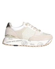 Scarpe Liu Jo Maxi Wonder 20 Sneaker Casual Donna Pelle Sabbia