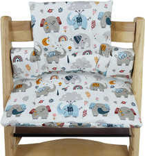 LEKEFET - Cuscino Da Seduta per Bambini Stokke Tripp Trapp, 2 Pezzi, Impermeabil