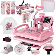 T-shirt/tazza/cappello piatto 5 in 1 pressa di calore trasferimento digitale sublimazione