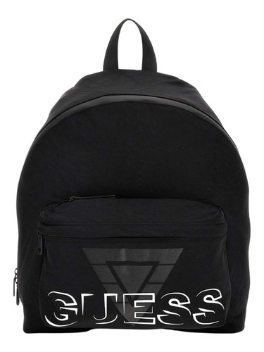 Guess zaino ecopelle uomo nero - zaino,