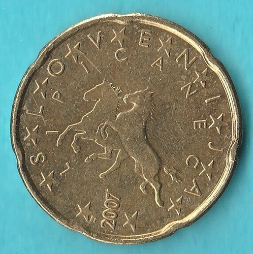 Slovenia cent euro - 20, di
