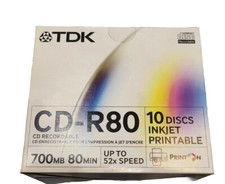 10 Cd-r 80 TDK Inkjet