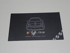 ABARTH 595 PISTA SERIE SPECIALE 2017 DEPLIANT BROCHURE PROSPEKT (T35)