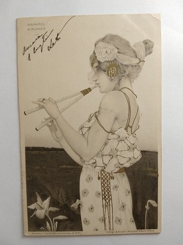 Art nouveau cartolina kirchner - art,