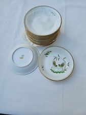 12 Rari! Piatti rotondi vintage Richard Ginori Pittoria Di Doccia 5 pollici 