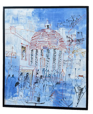 Quadro Italia olio tela