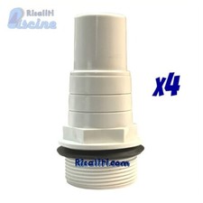 4x RACCORDO PORTAGOMMA PISCINA
