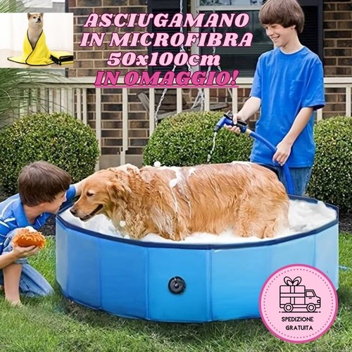 Piscina pieghevole per cani - pieghevole,