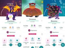 Pokémon Shiny Charizard Blastoise Venusaur GlGANTAMAX - P T C - Leggi descrizione