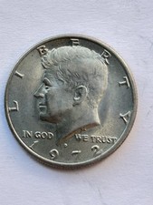 MONETA 1/2 DOLLARO KENNEDY 1972 STATI UNITI ARG. g.13 OLD SILVER COIN