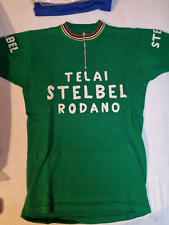 TELAI STELBEL RODANO Vintage Cycling Jersey Wool Maglia Ciclismo Bici Eroica