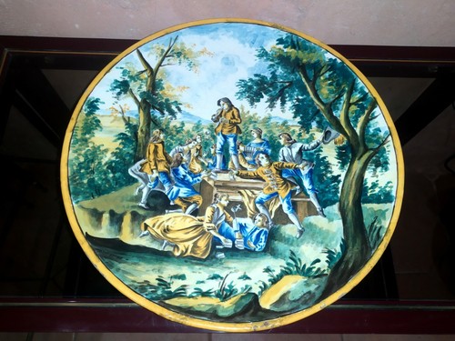 Grand plat faience - en,