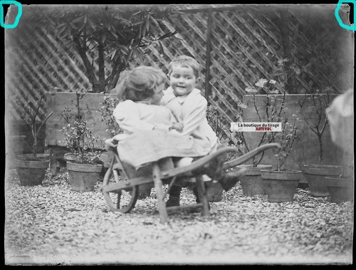 Placca lente foto antica - placca,