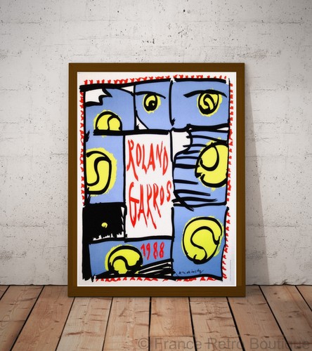 Poster affiche roland garros - roland,