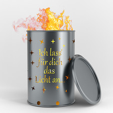 Bidone Fuoco Luce Accesa |